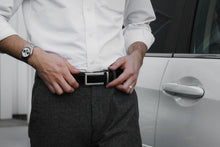 Load image into Gallery viewer, men belts for dress pants black leather belt suit attire