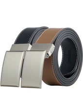 Load image into Gallery viewer, Tonywell Reversible Belts for Men Leather Dress Belt 1 3/8" Width Onesize for Exact Fit