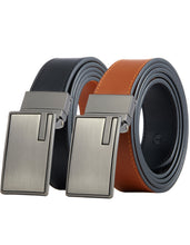 Load image into Gallery viewer, Tonywell Reversible Belts for Men Leather Dress Belt 1 3/8" Width Onesize for Exact Fit
