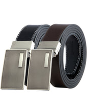 Load image into Gallery viewer, Tonywell Reversible Belts for Men Leather Dress Belt 1 3/8" Width Onesize for Exact Fit
