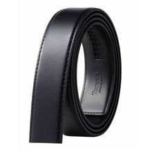 Load image into Gallery viewer, Genuine Leather Dress Belt Strap 1-3/8"(35mm) - Black