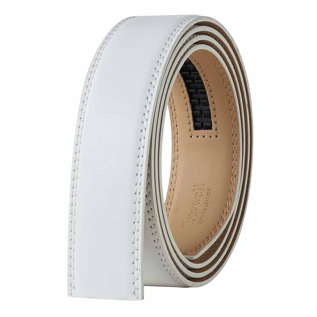 1 3/8"(35mm) Ratchet Belt Strap Only - White