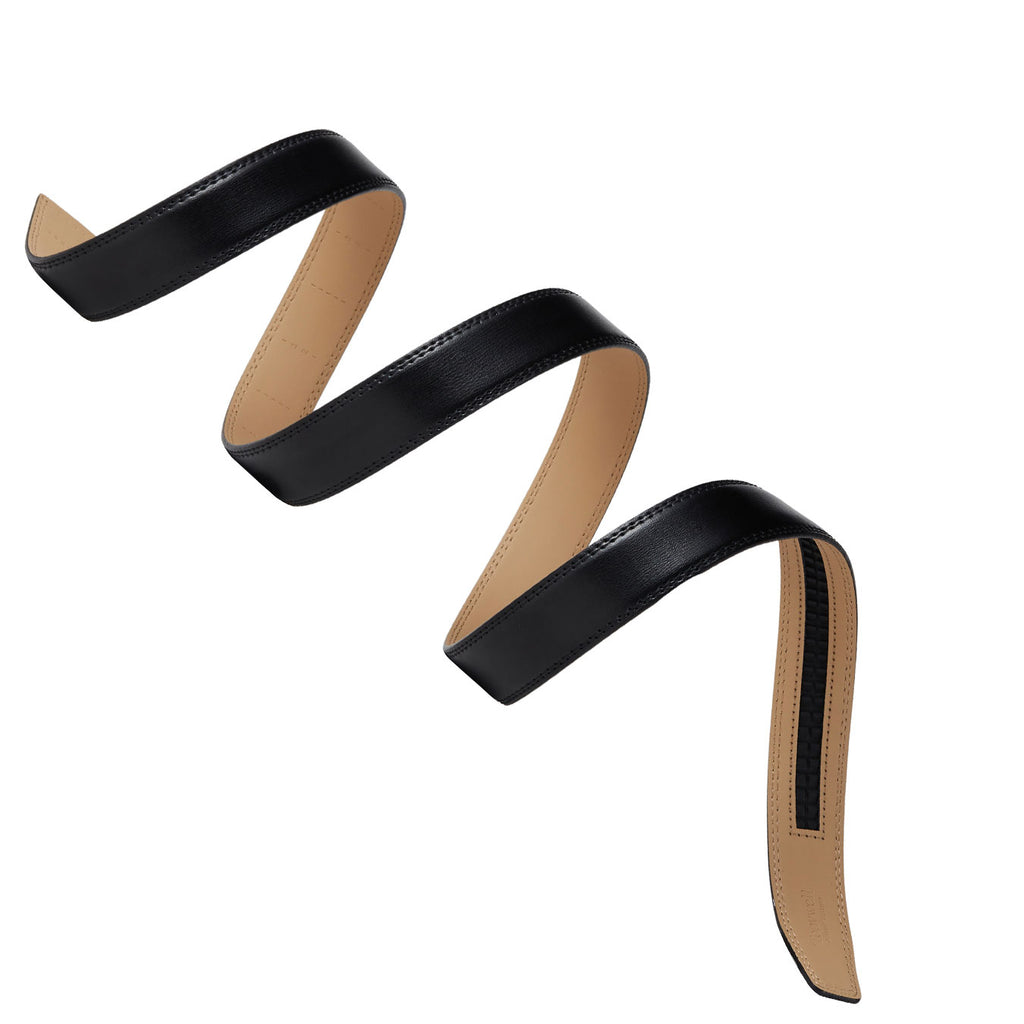 Black ratchet belt strap