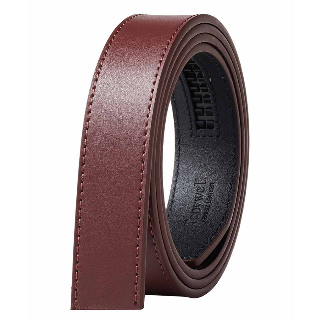 ratchet belt strap only wine red