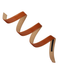 Load image into Gallery viewer, 1 1/8"/30mm Light Brown Ratchet Belt Strap without Buckle