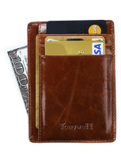 Load image into Gallery viewer, Tonywell Credit Card Holder RFID Blocking Security Minimalist Front Pocket Wallet