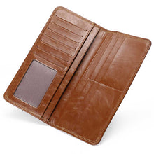 Load image into Gallery viewer, Wallets for Men Leather Bifold Wallet Light Brown