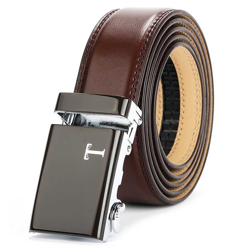 coffee brown belt for men's jeans
