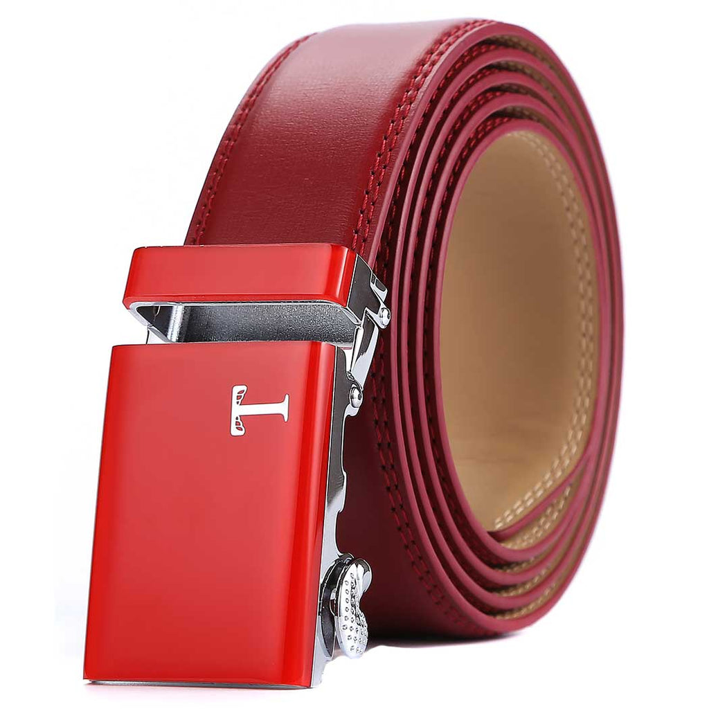 mens red belt