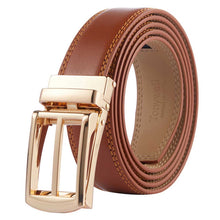 Load image into Gallery viewer, brown leather belt for men