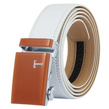 Load image into Gallery viewer, white designer belt mens