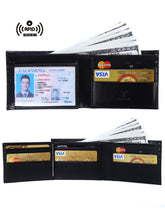 Load image into Gallery viewer, Tonywell RFID Blocking Trifold Mens Leather Wallet with 17 Pocket Extra Capacity ID Window Security Credit Card Holder Gift for Men