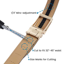 Load image into Gallery viewer, Ratchet Belt for Men Suit Dress Belts 30mm Wide
