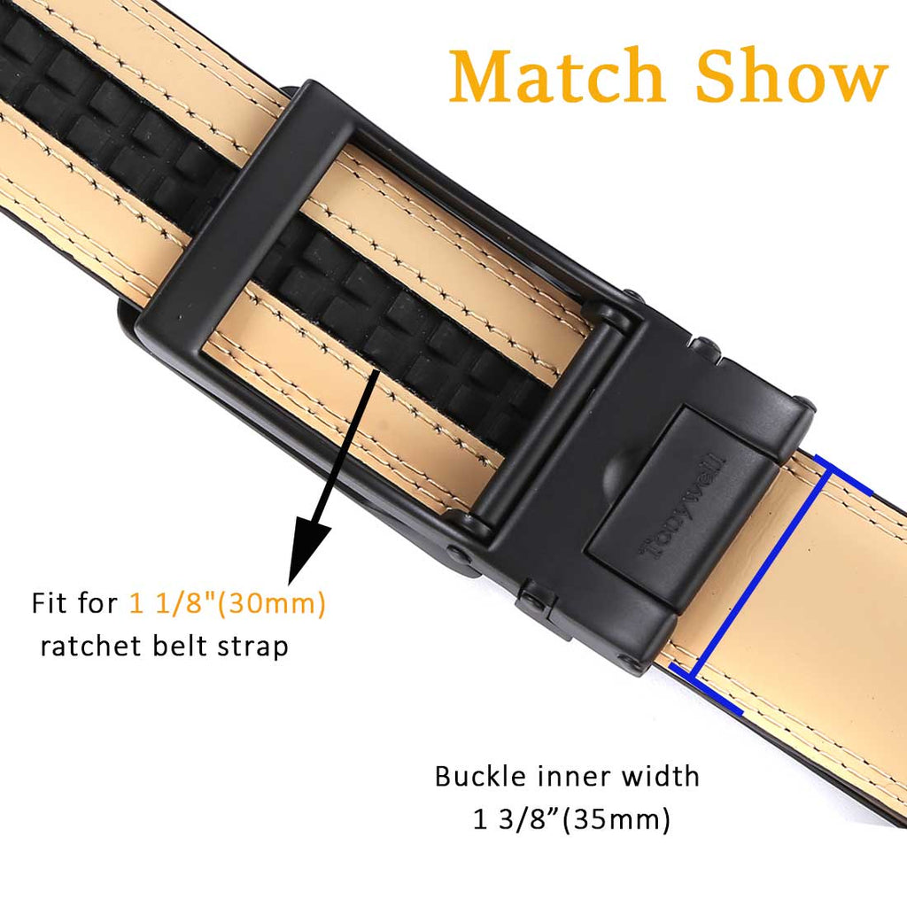 Belt Buckle 1 3/8" (35cm) Black