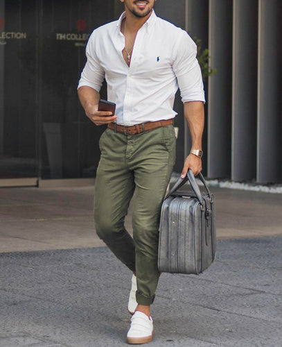 conSignore Men's Pleated Olive Green Tango Pants | conSignore Tango Clothes  for Men – conDiva