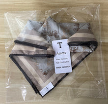Load image into Gallery viewer, T 100% Silk Ascots -Carriage Print