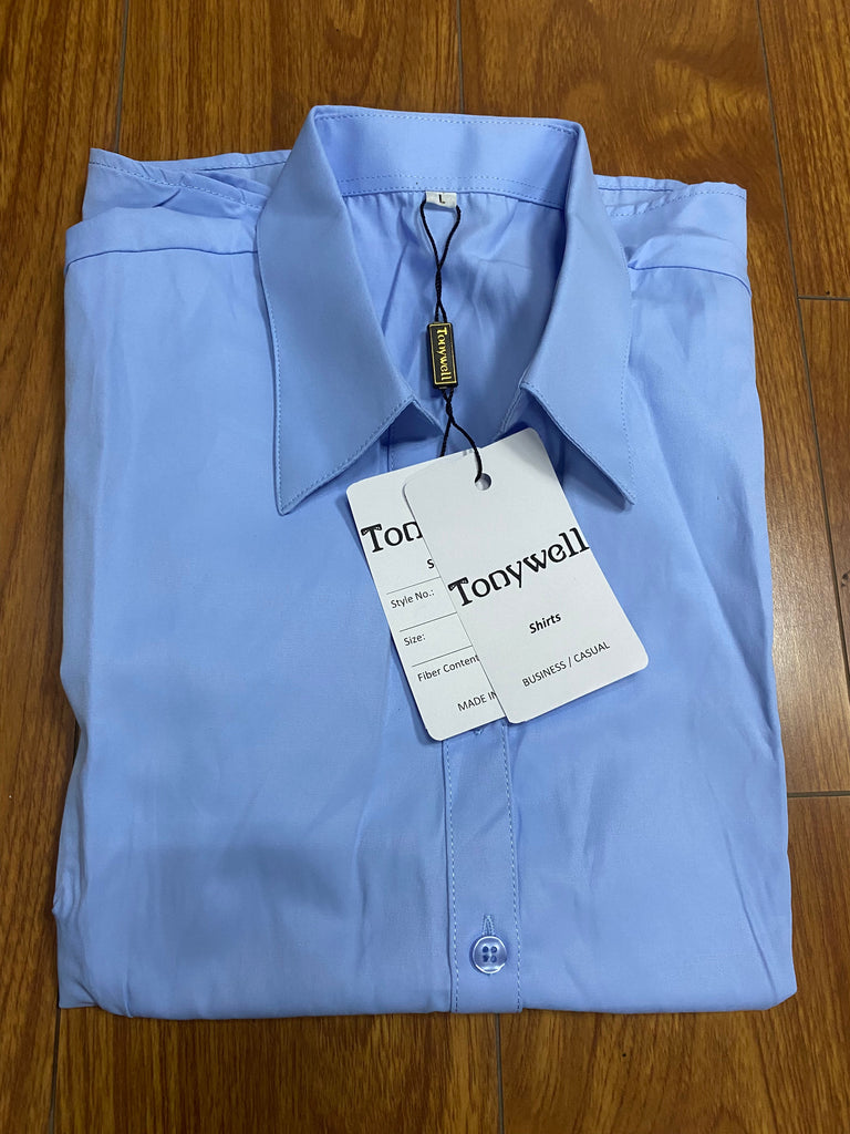 Tonywell Women‘s Short‑Sleeve Shirt -Blue