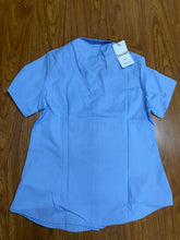 Load image into Gallery viewer, Tonywell Women‘s Short‑Sleeve Shirt -Blue
