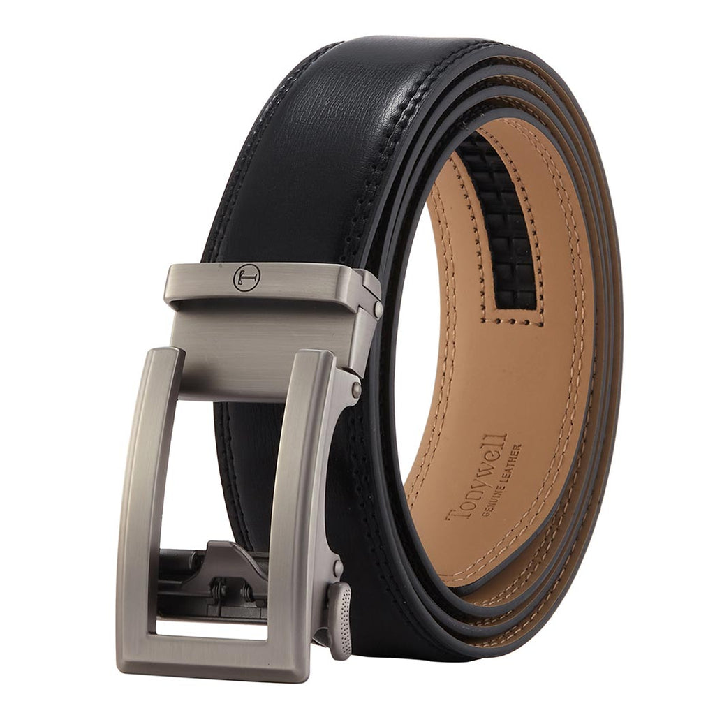 men belt leather black for work office