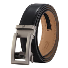 Load image into Gallery viewer, men belt leather black for work office