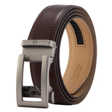 Load image into Gallery viewer, belt without holes ratcheting brown belts for men
