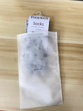 Load image into Gallery viewer, Tonywell Gray &amp; Black Polka Dot Mid‑Calf Socks