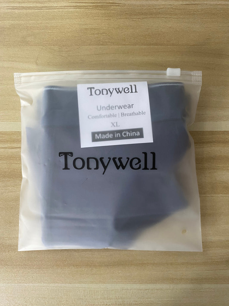 Tonywell Men‘s Cotton Boxer Briefs -Navy