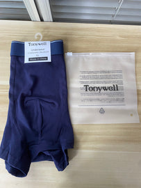 Tonywell Men‘s Cotton Boxer Briefs -Navy