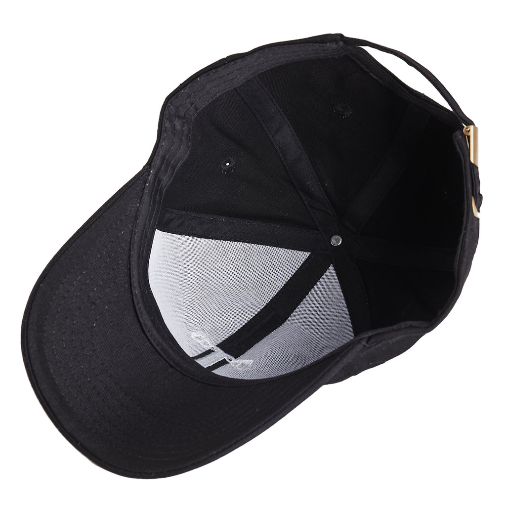 Tonywell Baseball Cap Adjustable Dad Hat Cotton Twill -Black