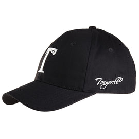 Tonywell Baseball Cap Adjustable Dad Hat Cotton Twill -Black