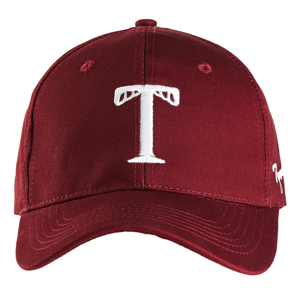 Tonywell Baseball Cap Adjustable Dad Hat Cotton Twill -Red