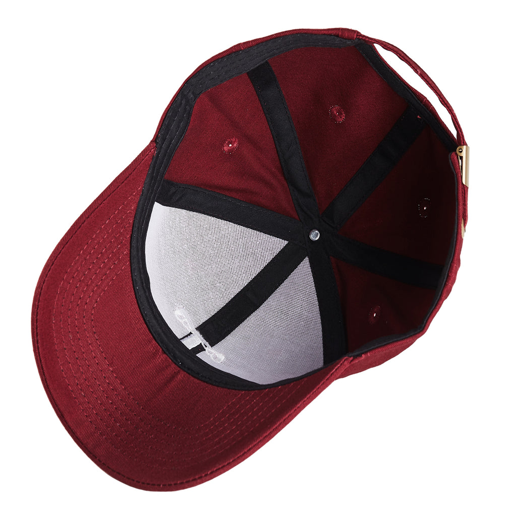 Tonywell Baseball Cap Adjustable Dad Hat Cotton Twill -Red