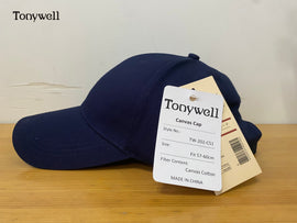 Tonywell Classic Navy Canvas Baseball Cap