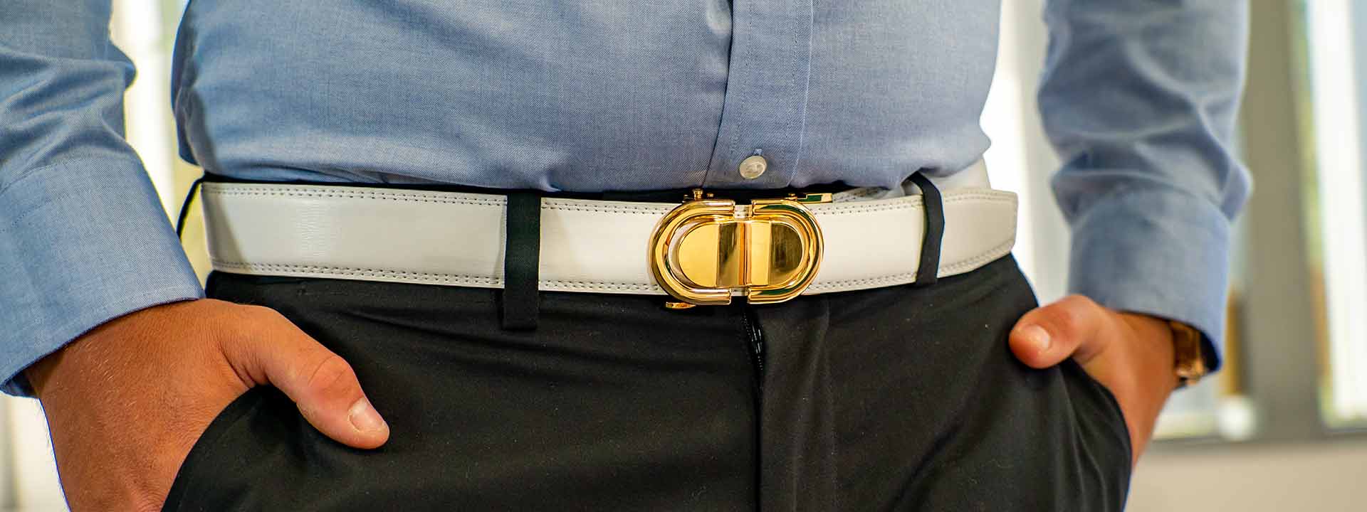 Tonywell Men's Leather Designer Belt with Fashion Comfort Click Buckle Exact Fit