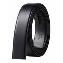 Load image into Gallery viewer, Genuine Leather Dress Belt Strap 1-3/8&quot;(35mm) - Black