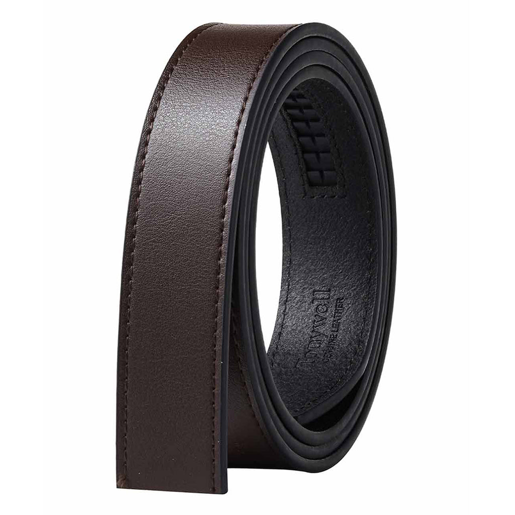 Tanned Leather Ratchet Belt Replacement Strap 1-1/8"(30mm) Brown