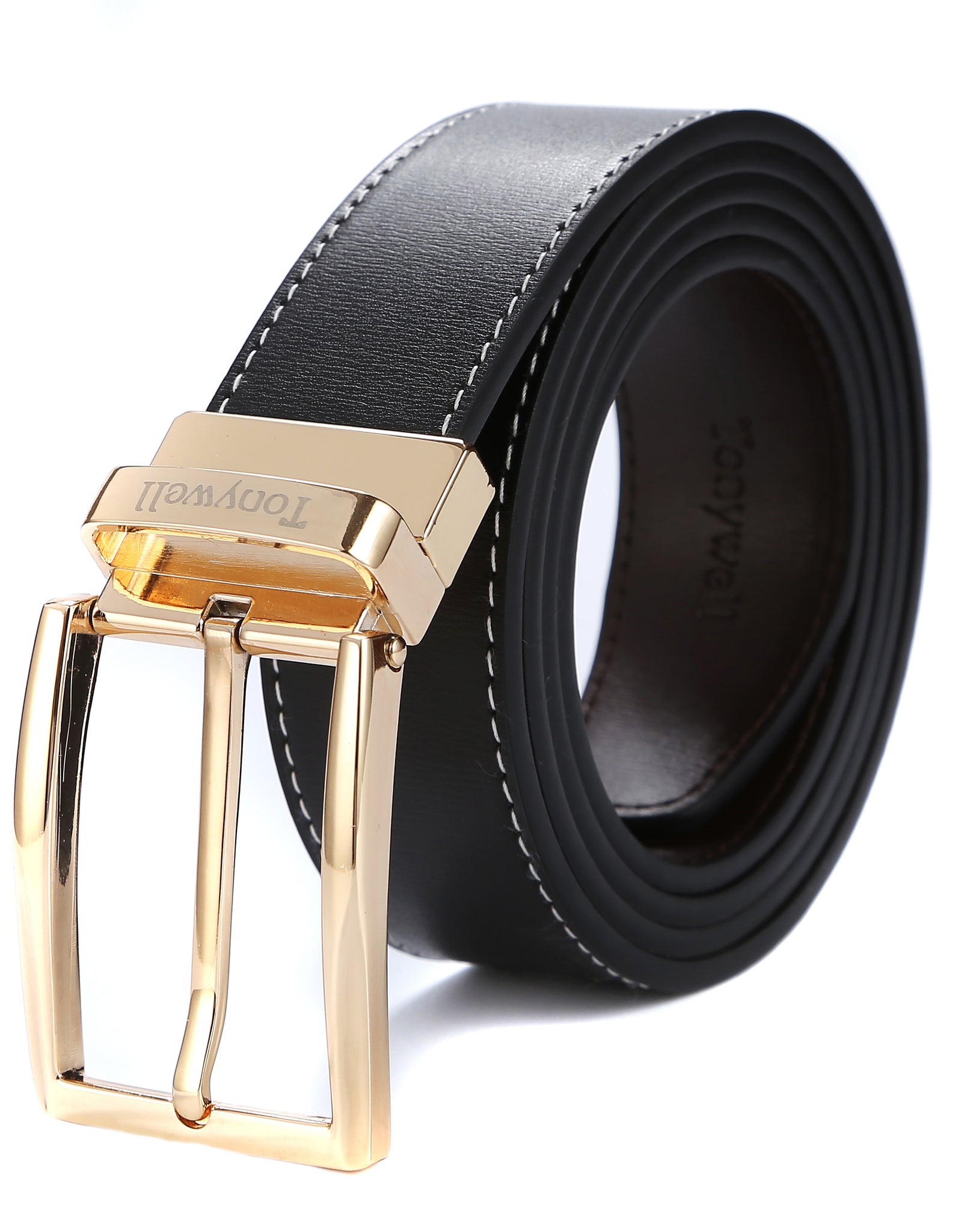 Tonywell Men's Luxury Comfort Click Belt Buckle