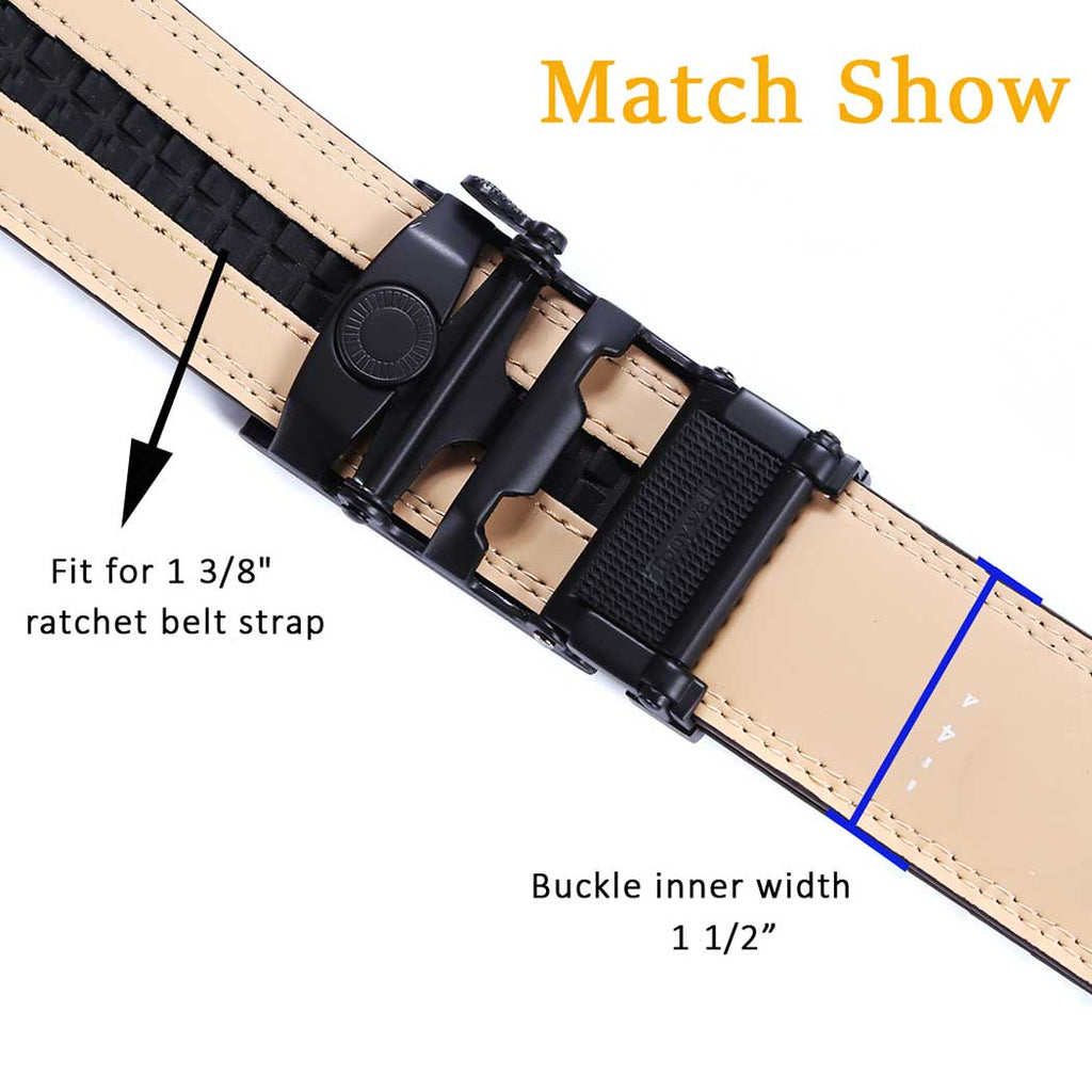 ratchet belt buckle size