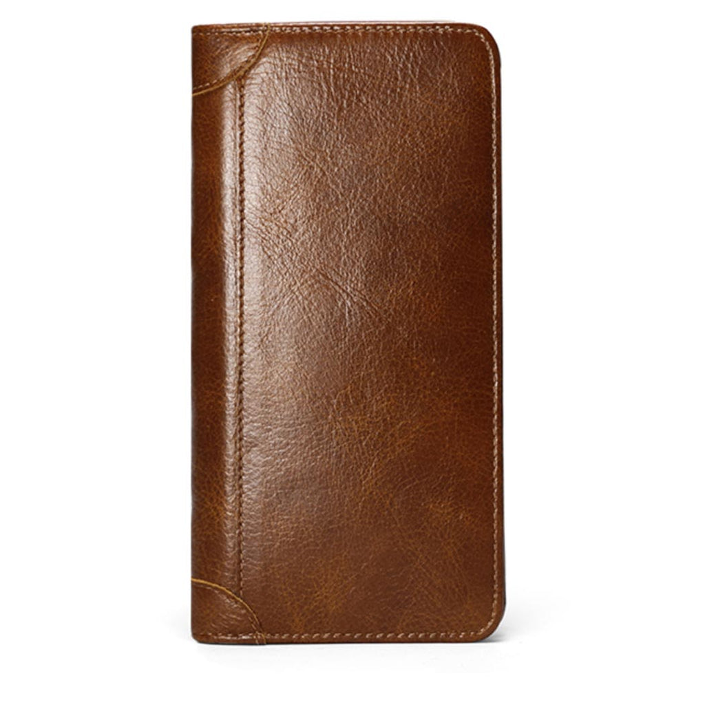 Wallets for Men Leather Bifold Wallet Light Brown