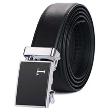 Load image into Gallery viewer, mens black leather belt