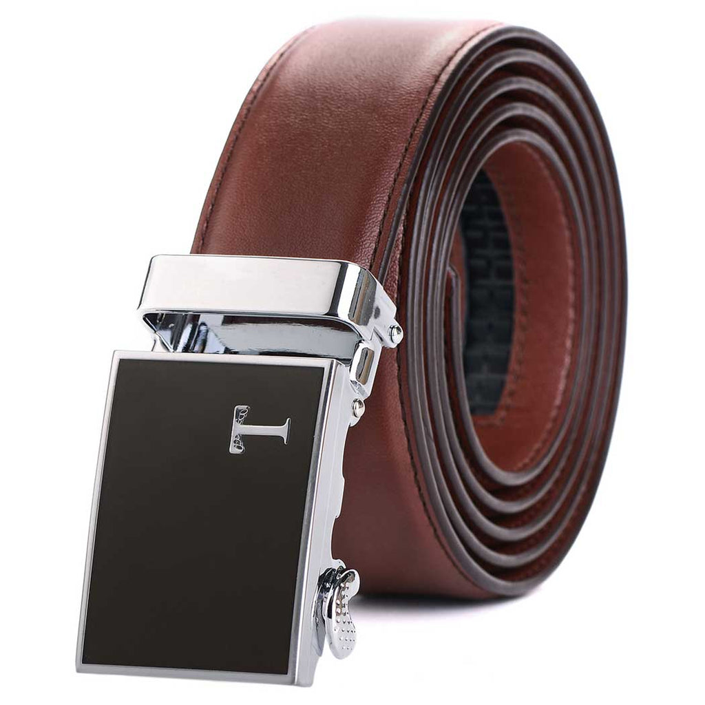 mens brown leather belts