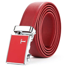 Load image into Gallery viewer, red designer belt mens