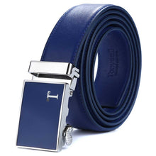 Load image into Gallery viewer, blue leather belts for men