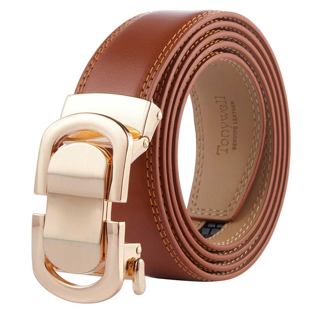 Mens Leather Designer Belt With Fashion Comfort Click Buckle Soft