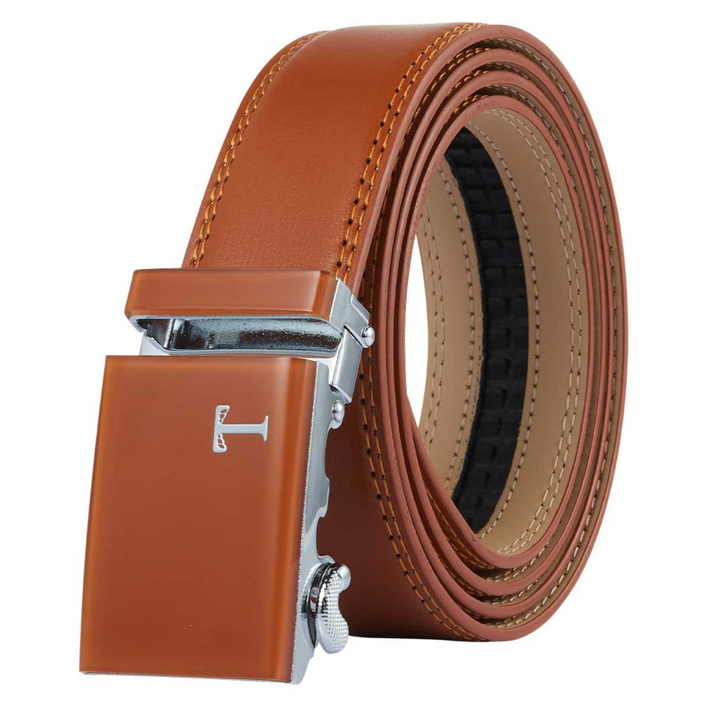 mens brown leather belt