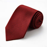 Red Wedding Silk Ties for Men 3 3/8