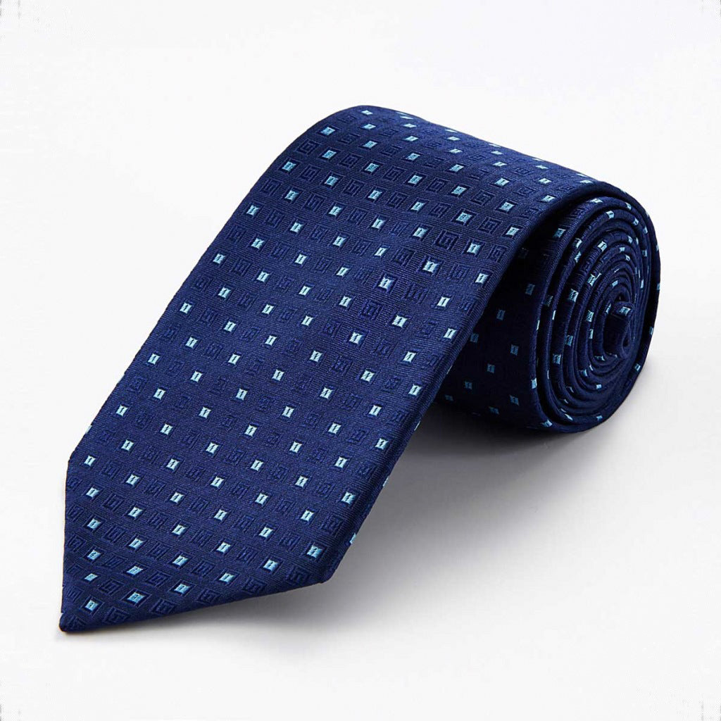 Silk Ties for Men 3 3/8" Classic Allover Micro-dot Pattern Formal Necktie Gift Box