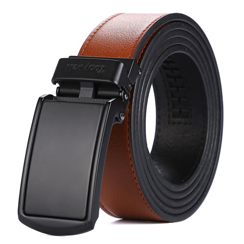 Tonywell Men's Leather Designer Belt with Fashion Comfort Click Buckle  Exact Fit