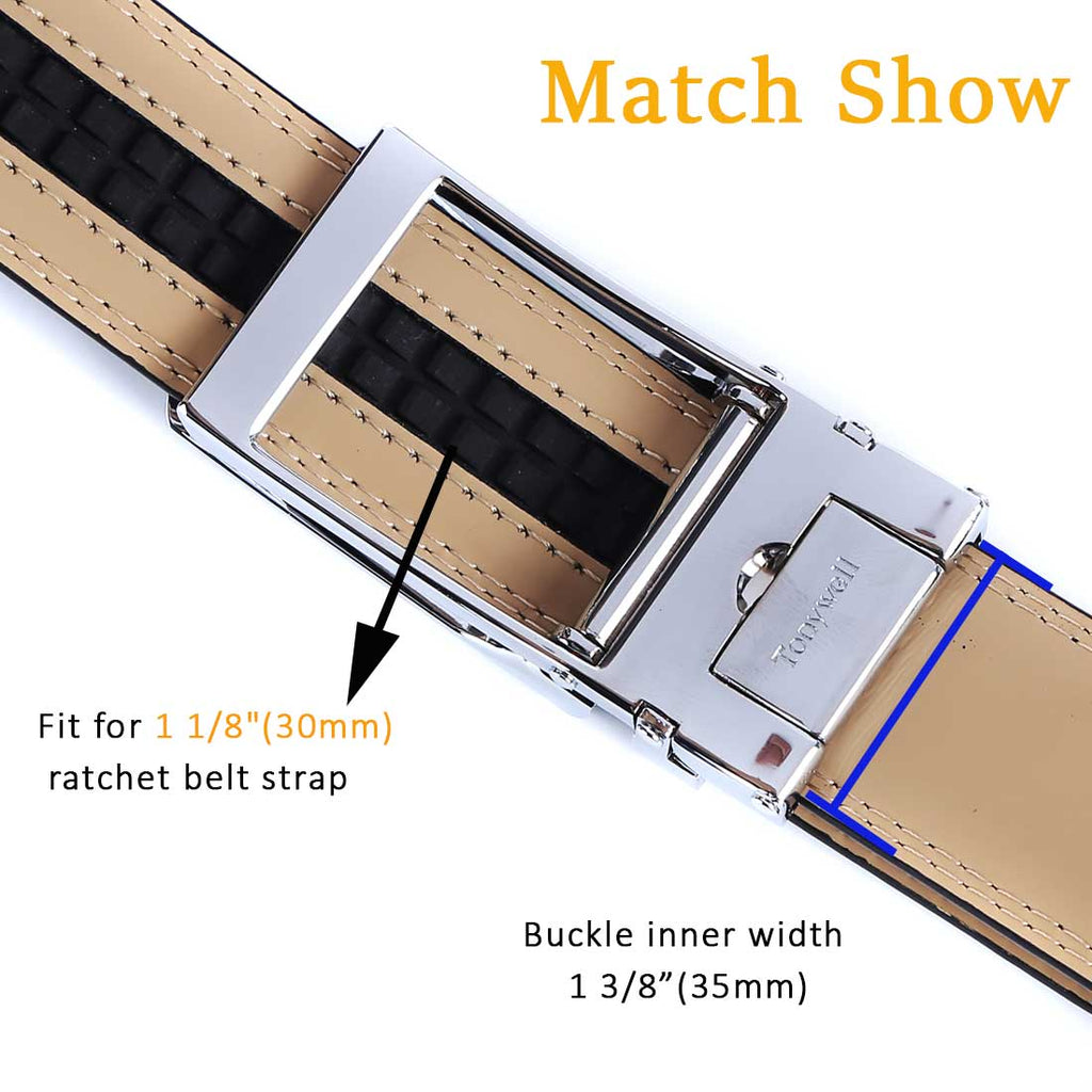 belt buckle silver match strap