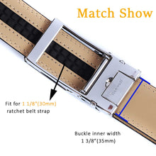 Load image into Gallery viewer, belt buckle silver match strap